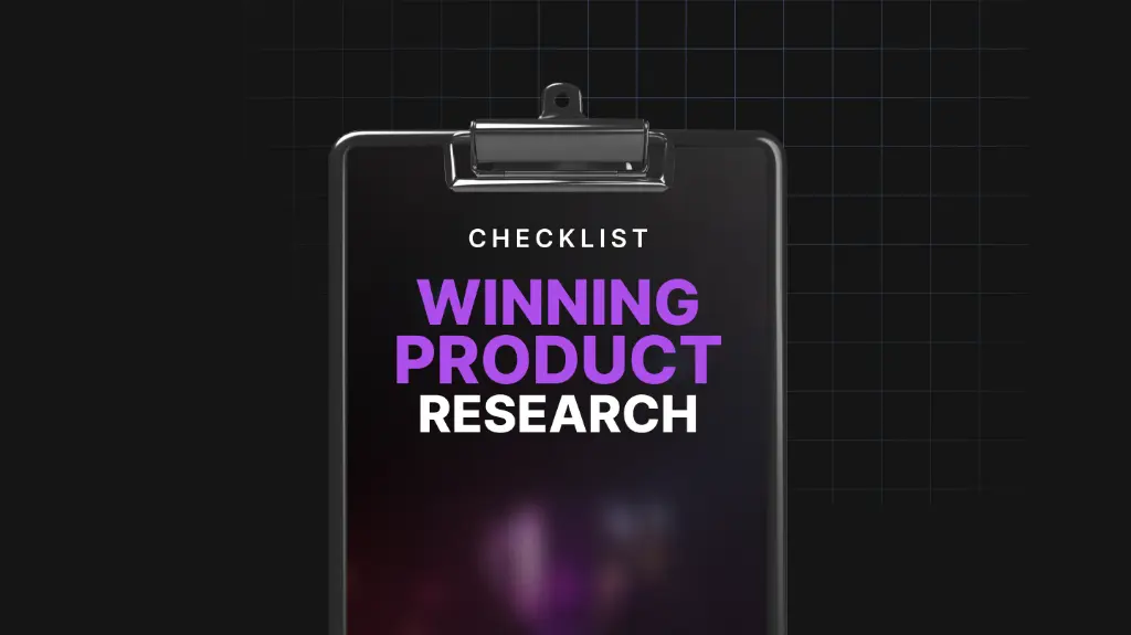 Winning Product Research - Checklist.webp