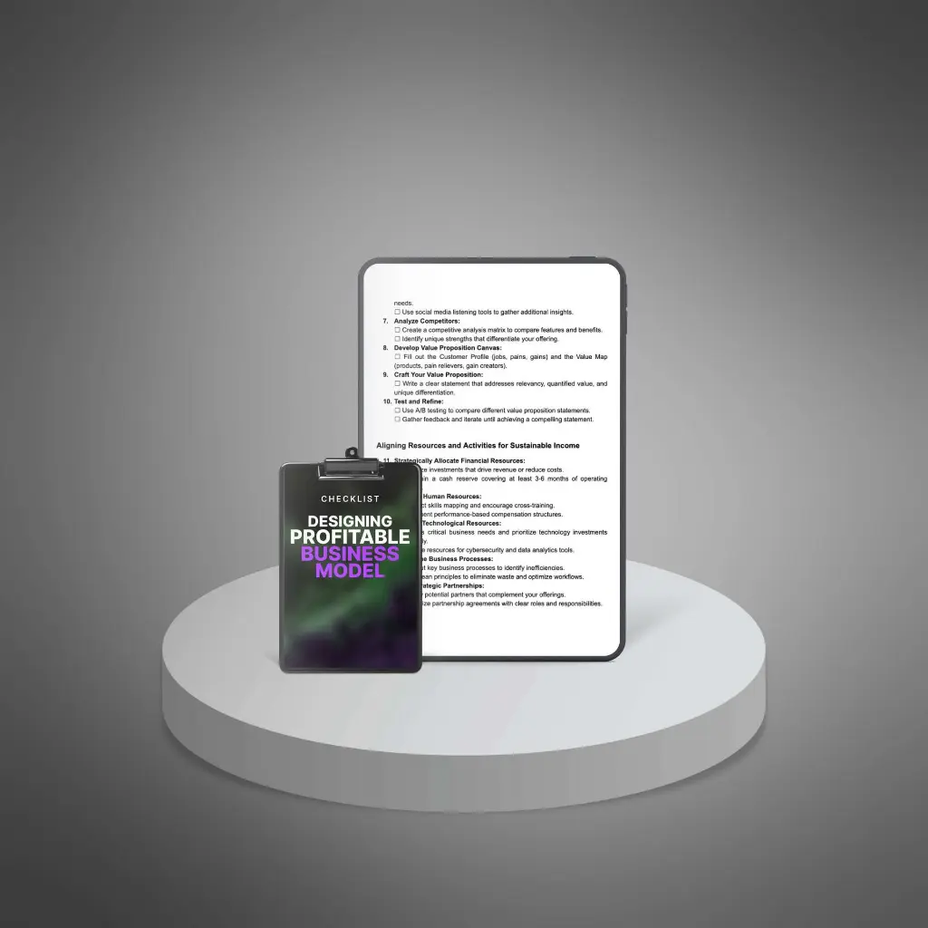 Designing Profitable Business Model - Checklist4.webp