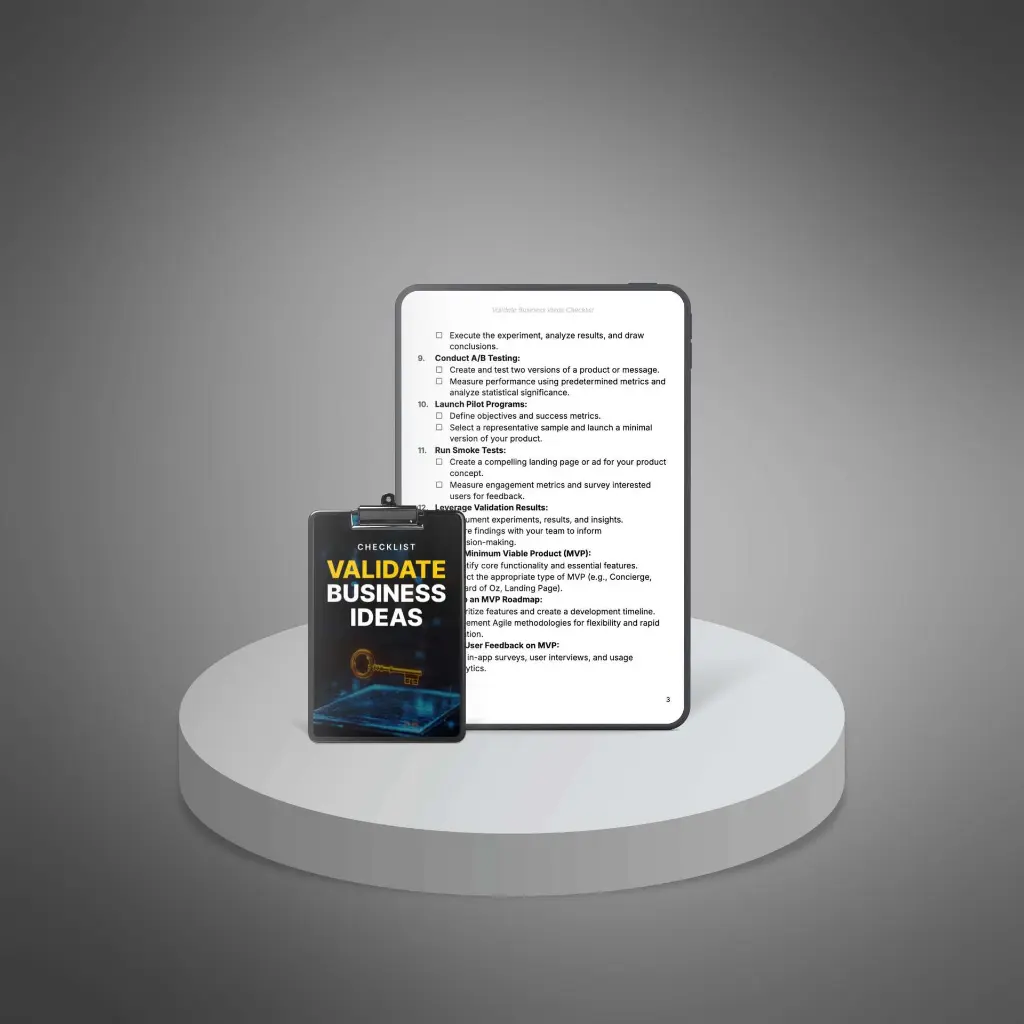 Validate Business Ideas - Checklist3.webp