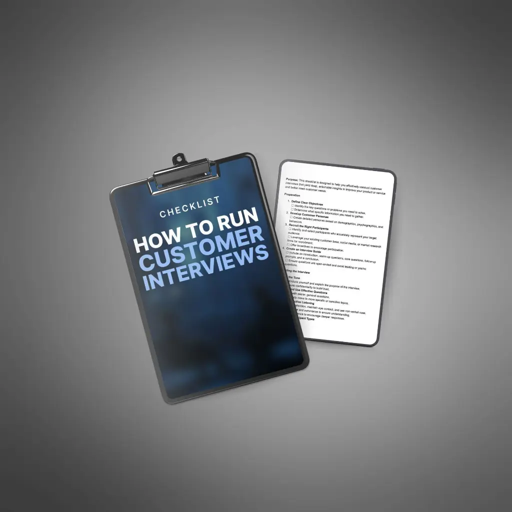 How to Run Effective Customer Interviews - Checklist3.webp