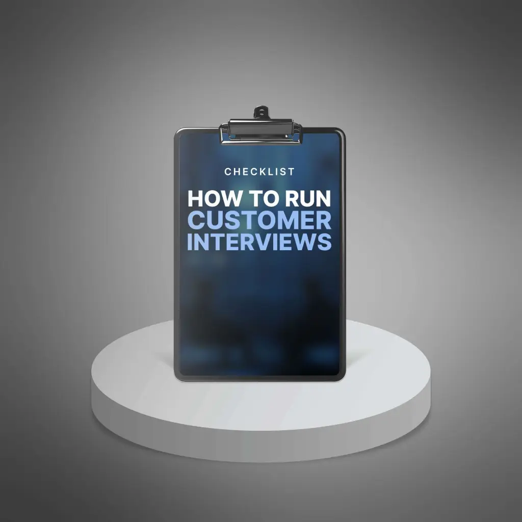 How to Run Effective Customer Interviews - Checklist1.webp