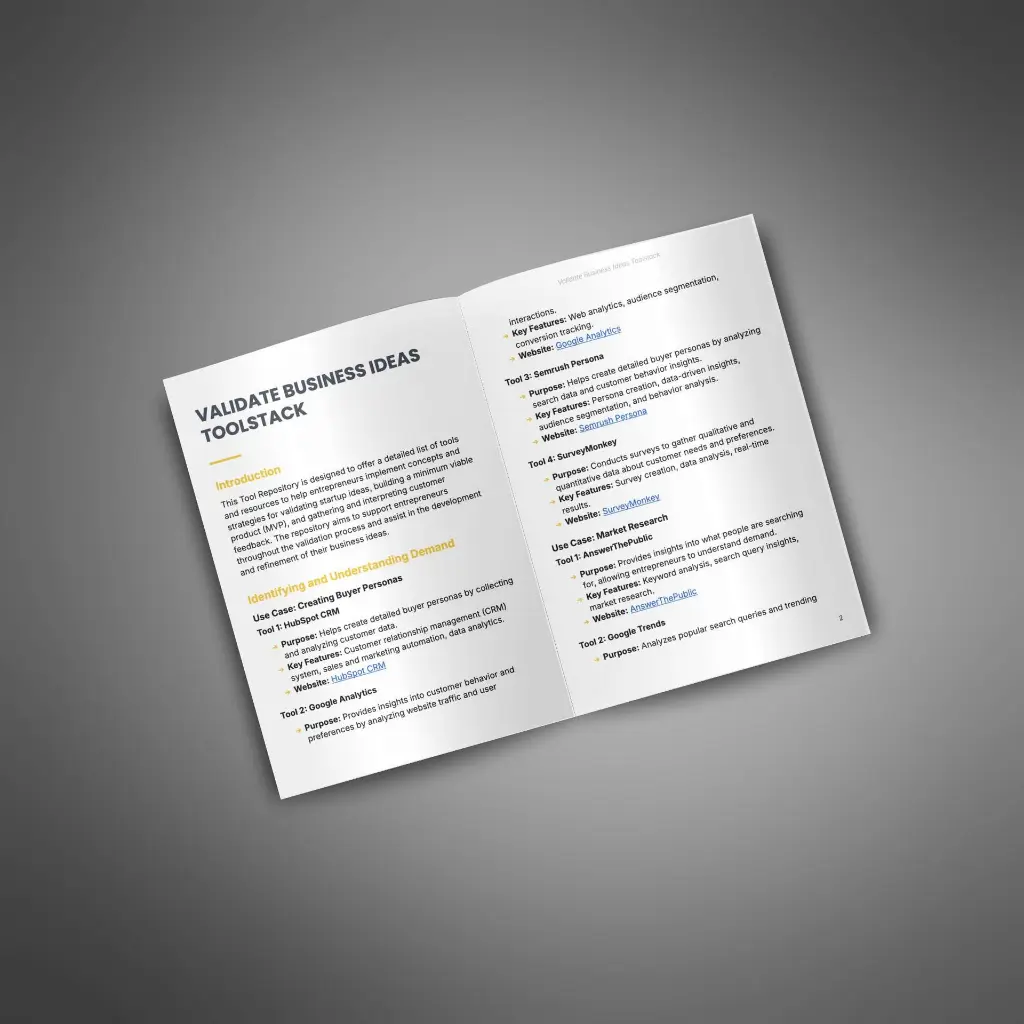 Validate Business Ideas - Toolstack 2.webp