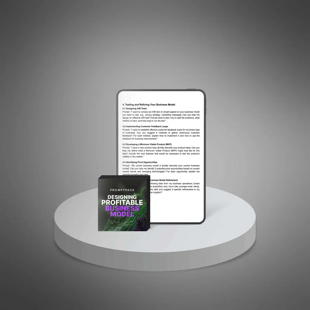 Designing a Profitable Business Model - Prompts44.webp