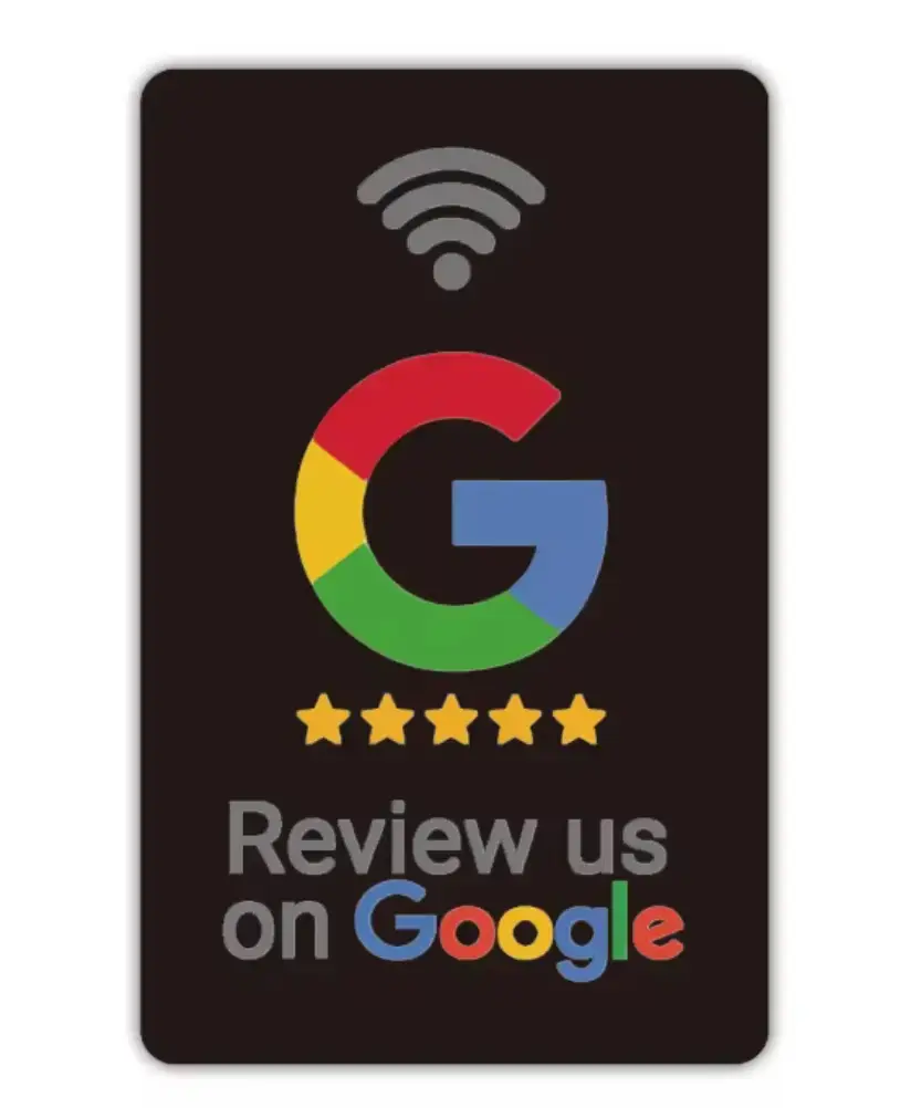 Google Review Kort (Svart) .webp