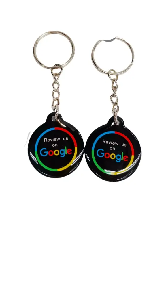 Google Review Nøkkelring (Svart) 