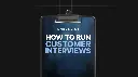 How to Run Effective Customer Interviews - Checklist 
