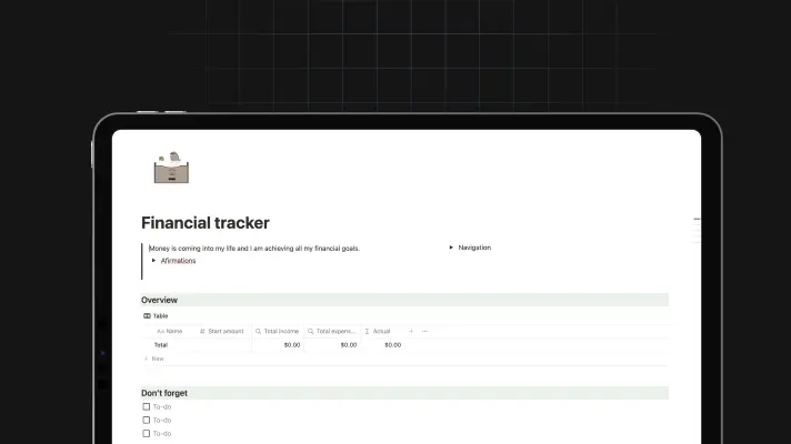 Financial Tracker 