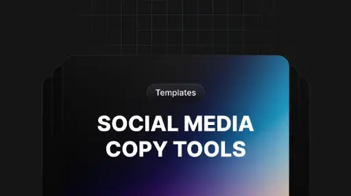Social Media Copy Tools - Template