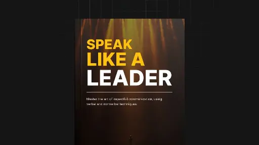 Speak Like a Leader - eBook & Checklist 